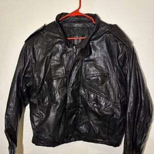 Men's Black Leather Jacket